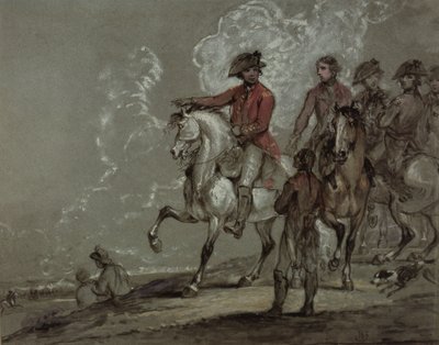 King George III, reviewing the 10th Dragoons by William Beechey